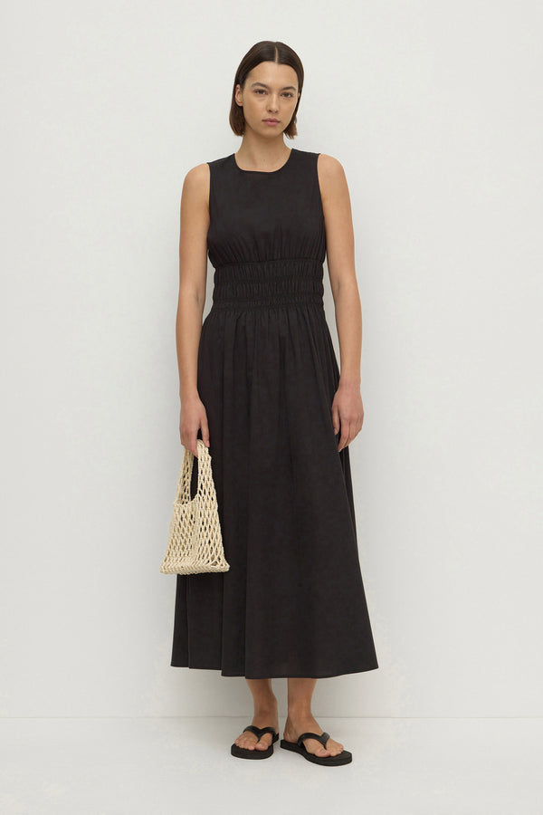 Abigail_Cotton_Shirred_Dress_Black_0049