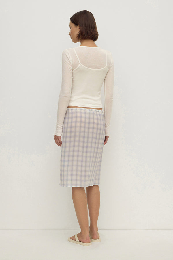 Adeline_Silk_Georgette_Skirt_Blue_Check_2120
