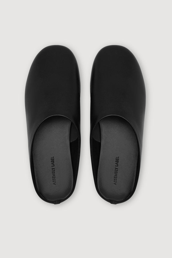 Aiden Leather Slide Black-2
