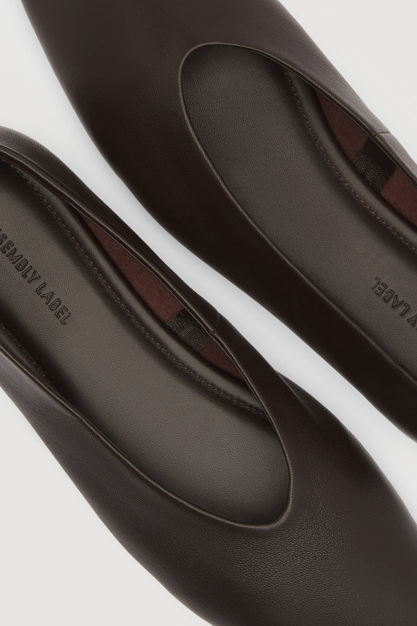 Andrea Leather Ballet Flat
