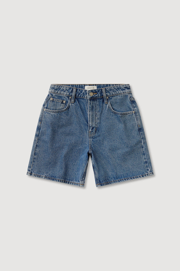 Mid Rise Vintage Denim Short