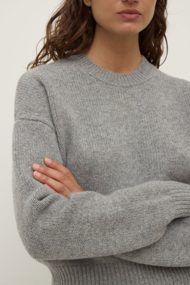 Womens Benny Knit Grey Marle | Assembly Label – Assembly Label | NZ