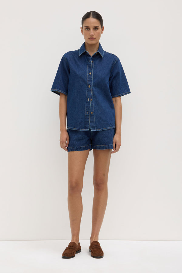 Boxy_Denim_Short_Sleeve_Shirt_Heritage_Blue_1717jpeg