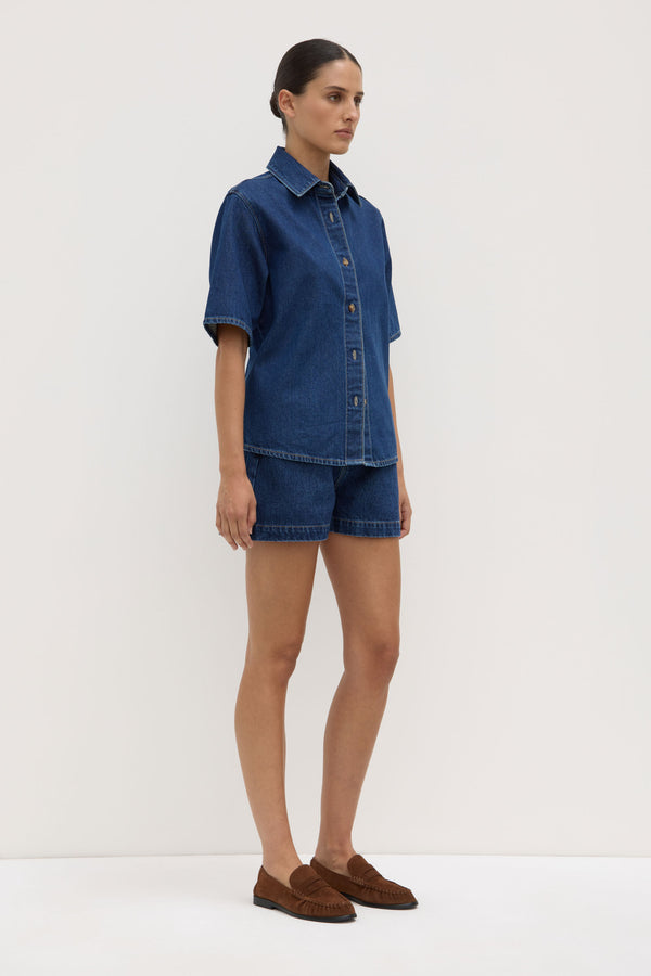Boxy_Denim_Short_Sleeve_Shirt_Heritage_Blue_1719jpeg