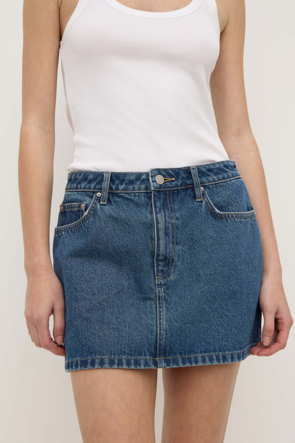 Callista Denim Mini Skirt