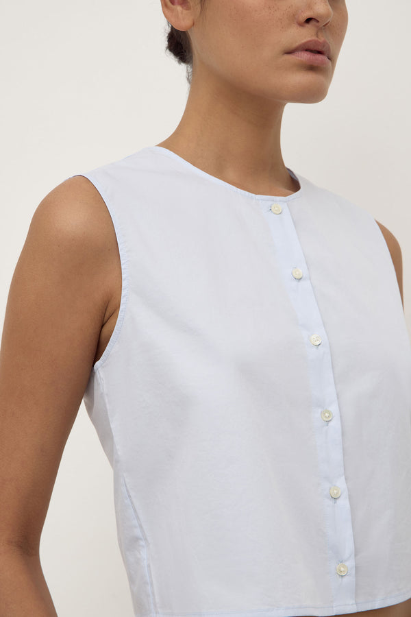 Cherri Button Front Top