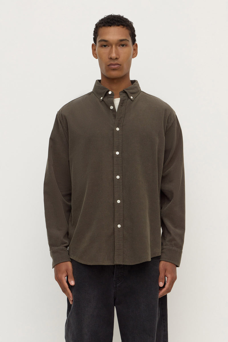 Mens Cord Long Sleeve Shirt Sorrel | Assembly Label – Assembly