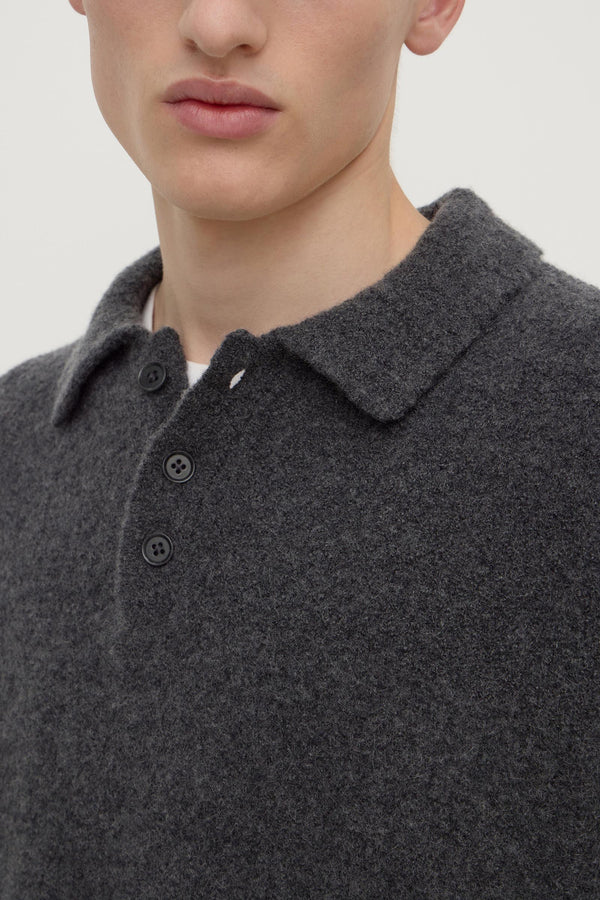 Dover_Boucle_Knit_Cashmere_Polo_Charcoal_0369