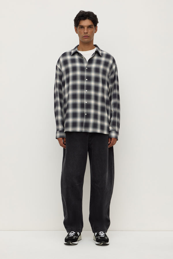 Elio_Japanese_Check_Long_Sleeve_Shirt_True_Navy_Cream_0