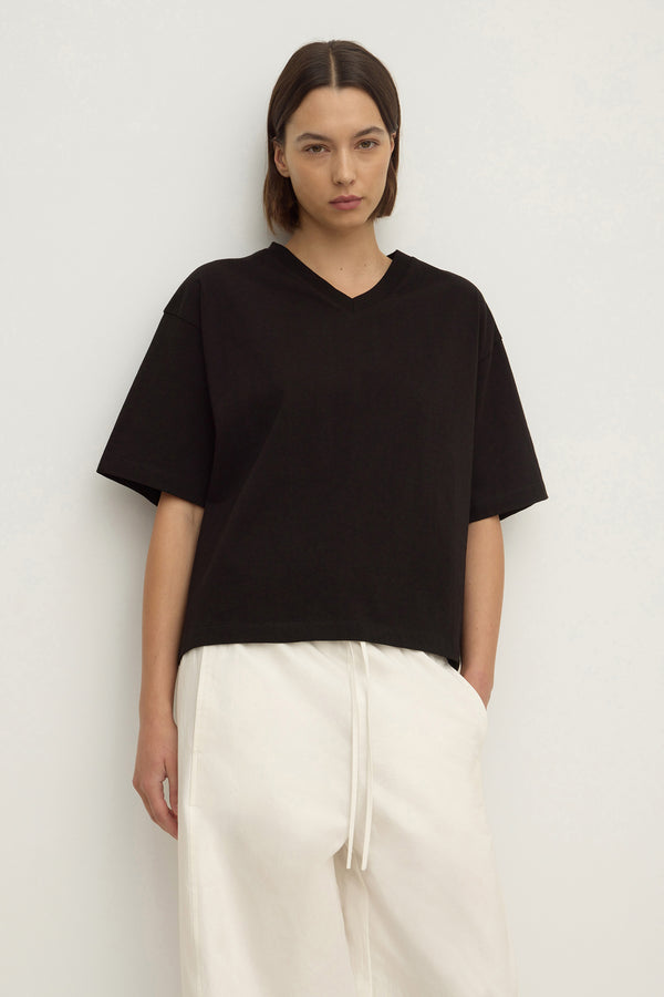 Ellie V Neck Oversized Tee