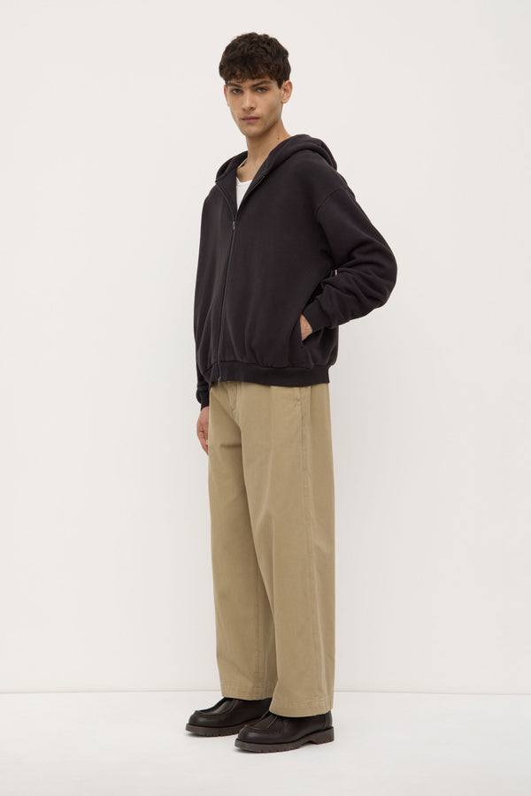 Hudson Relaxed Zip Fleece Hoodie
