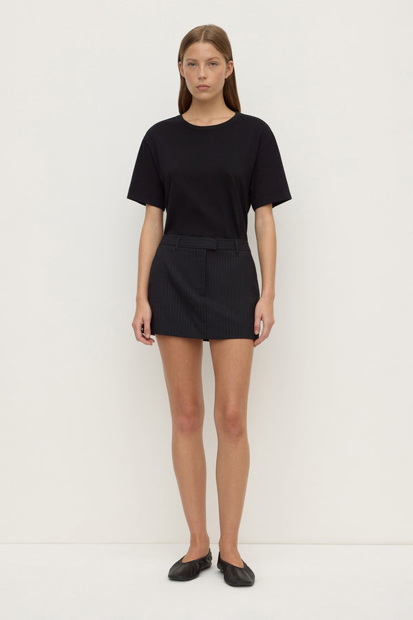 Kehlani_Mini_Suit_Skirt_Black_Pinstripe_0843