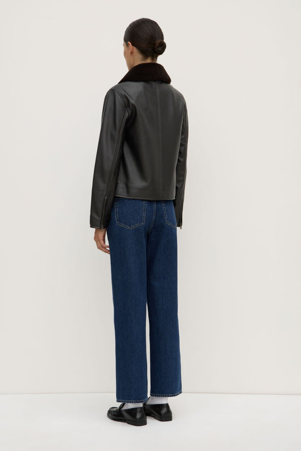 Leather Bomber Jacket