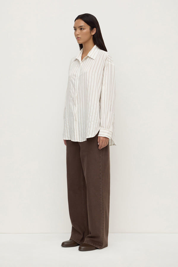 Maeve_Longline_Shirt_Taupe_Cream_Stripe_1338