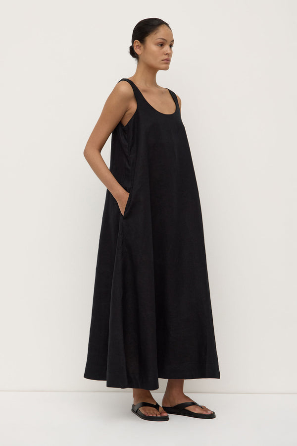 Maree_Linen_Midi_Dress_Black_0103