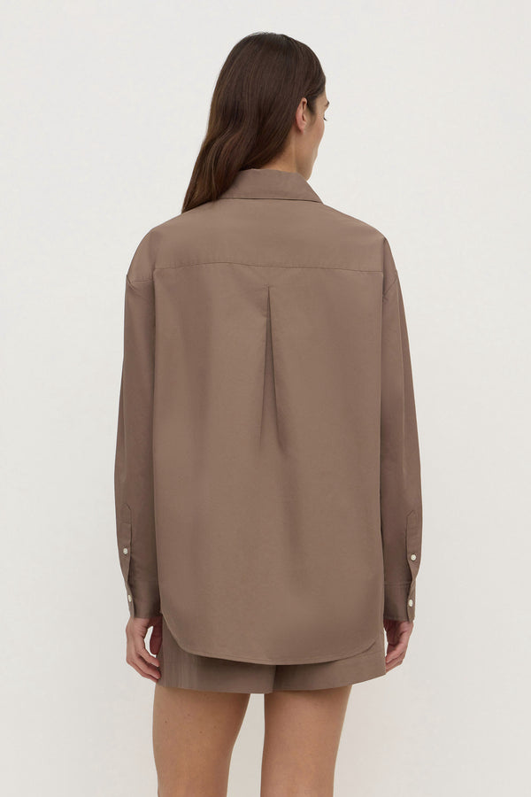 Micha_Poplin_LS_Shirt_Dark_Sand_2084
