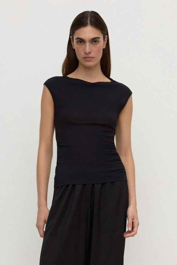 Mika_Capped_Sleeve_Top_Black_1642