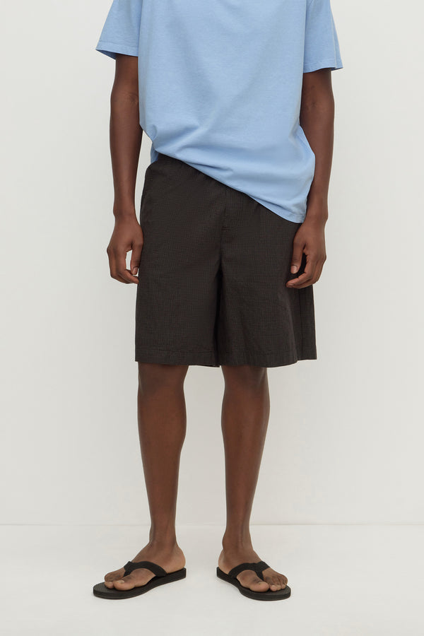 Otto_Japanese_Micro_Check_Short_Black_0667