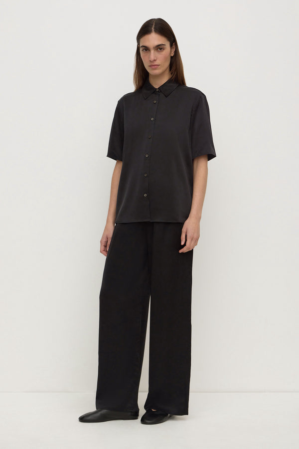 Pippa_Silk_Short_Sleeve_Shirt_Black_2093