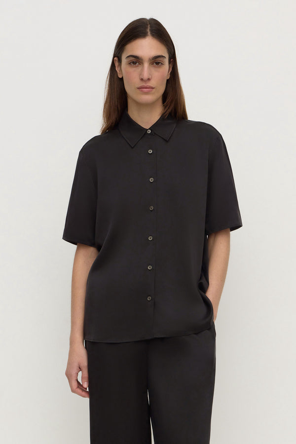 Pippa_Silk_Short_Sleeve_Shirt_Black_2094