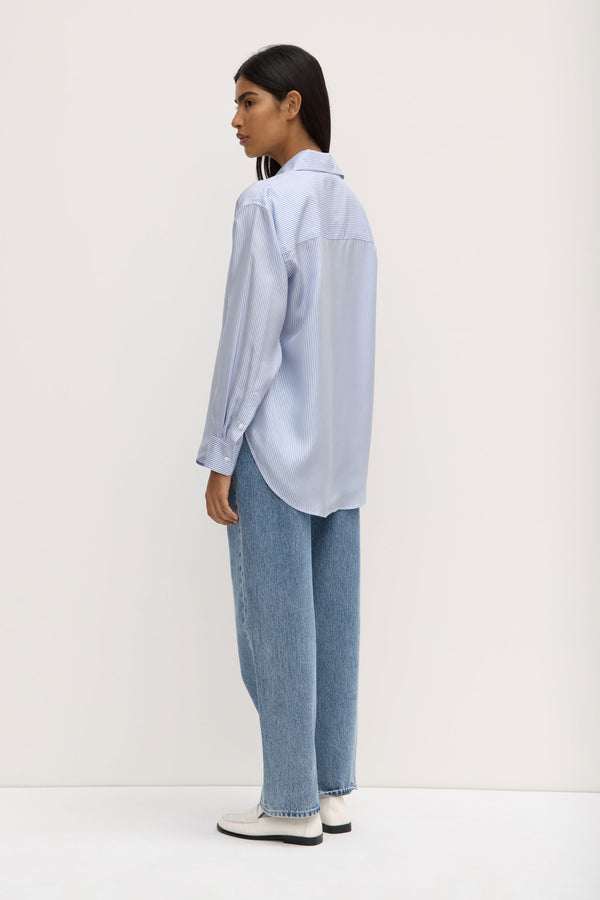 Spencer_Stripe_Silk_Long_Sleeve_Shirt_Blue_White_Stripe_0370