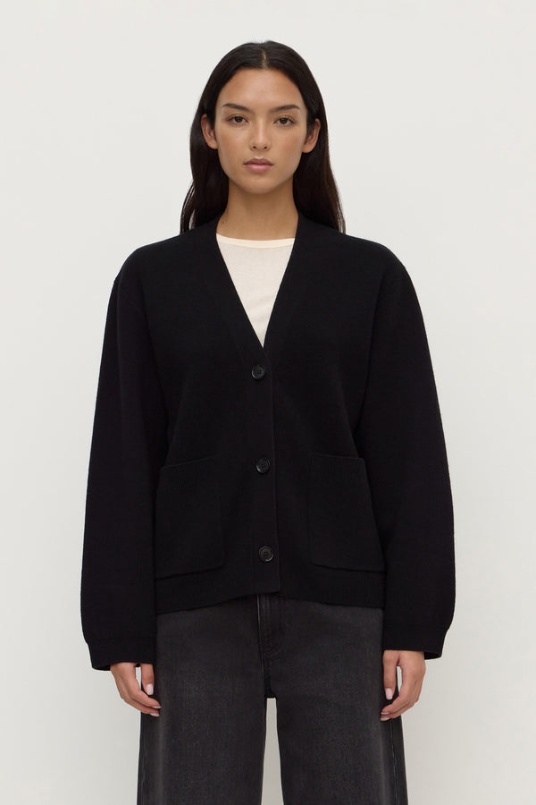 Tamsin Wool Cashmere Knit Cardigan