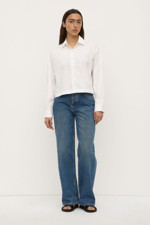 Tessa Poplin Cropped Shirt