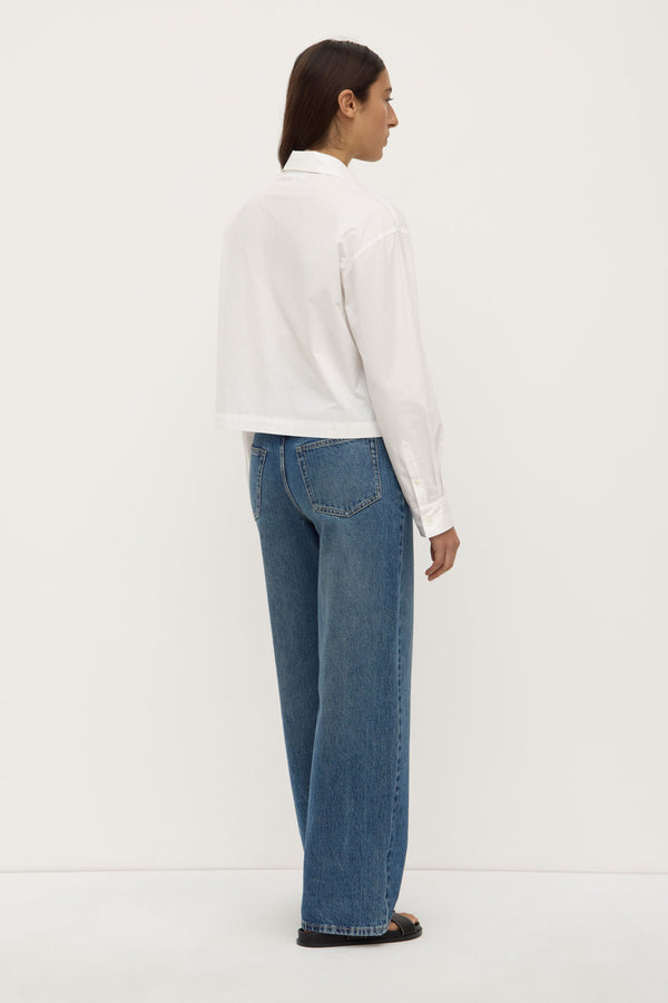 Tessa Poplin Cropped Shirt