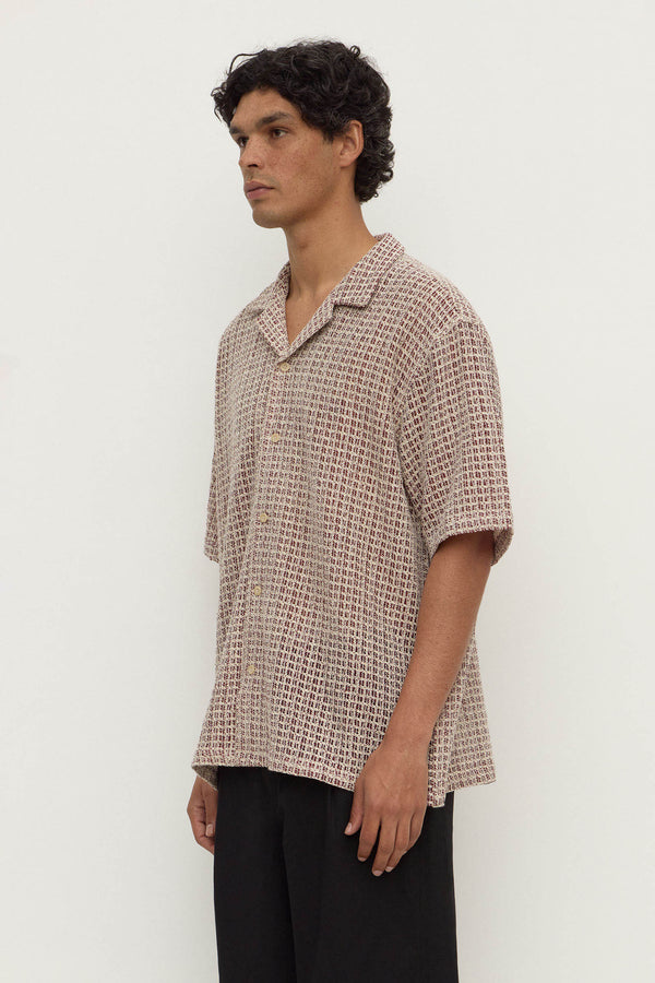 Watson_Short_Sleeve_Shirt_Cream_Burgundy_1064