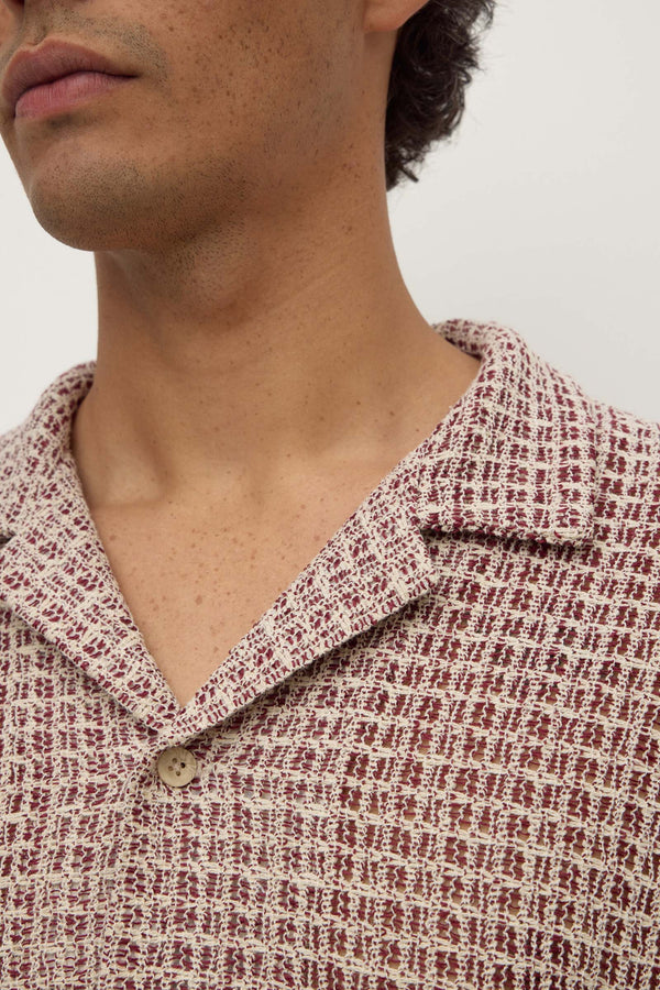 Watson_Short_Sleeve_Shirt_Cream_Burgundy_1075