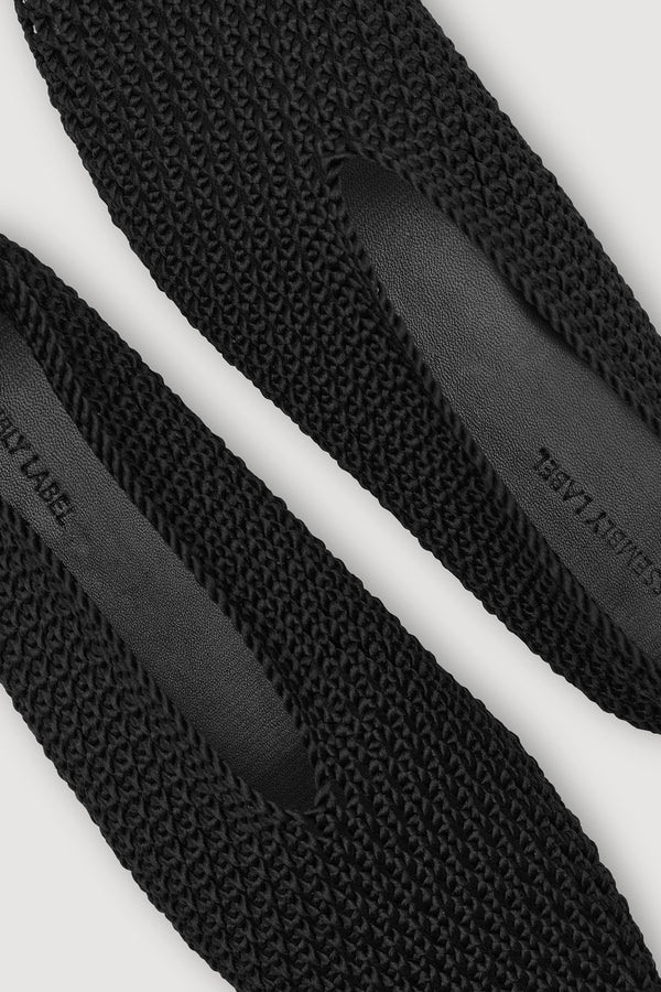 Willa Crochet Ballet Flat Black-3