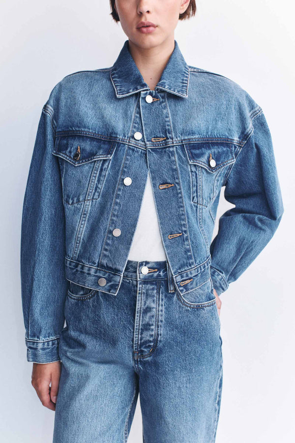 Womens Cropped Denim Jacket