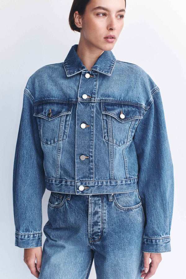 Womens Cropped Denim Jacket