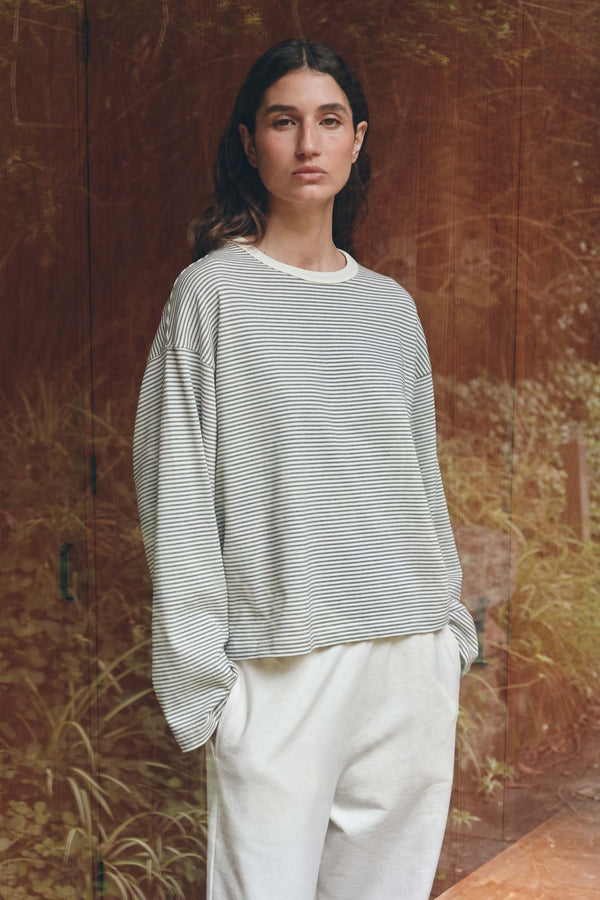 Malone Stripe Wide Sleeve Tee
