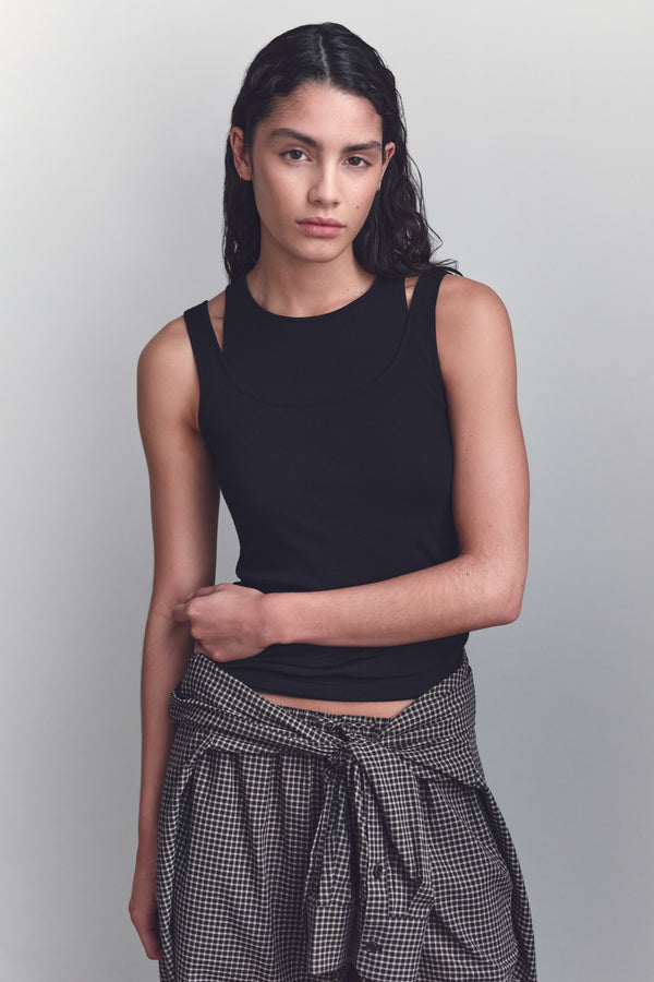 Mika Jersey Layered Tank