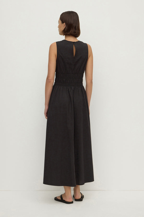 Abigail_Cotton_Shirred_Dress_Black_0044