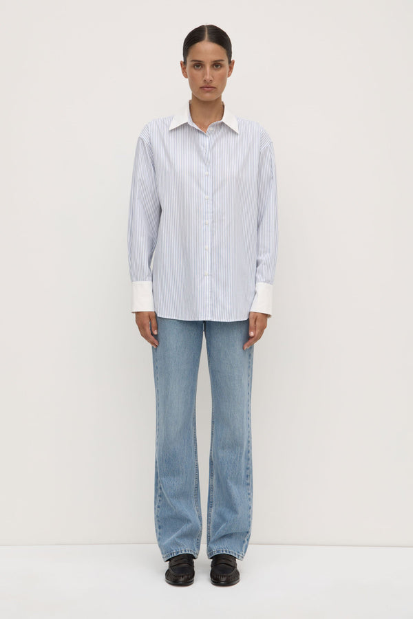 Alec Poplin Stripe Shirt