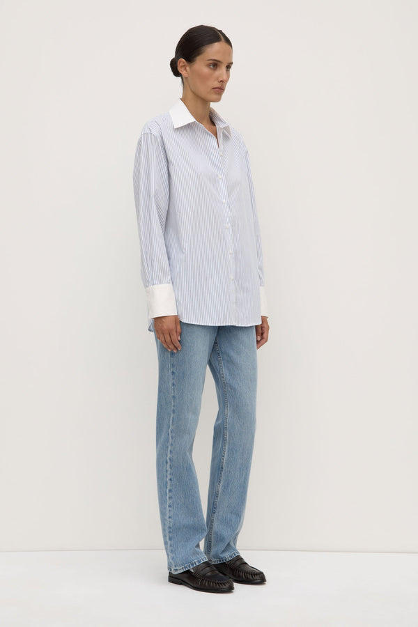 Alec Poplin Stripe Shirt
