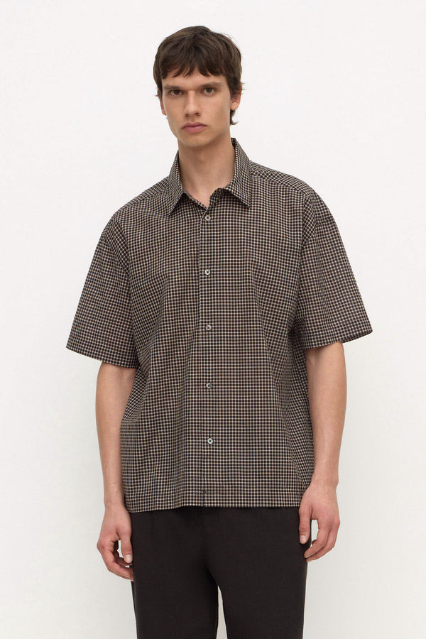 Alta_Check_Short_Sleeve_Shirt_Brown_Black_0690