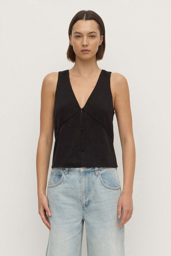 Amaris_Silk_V_Button_Top_Black_2453