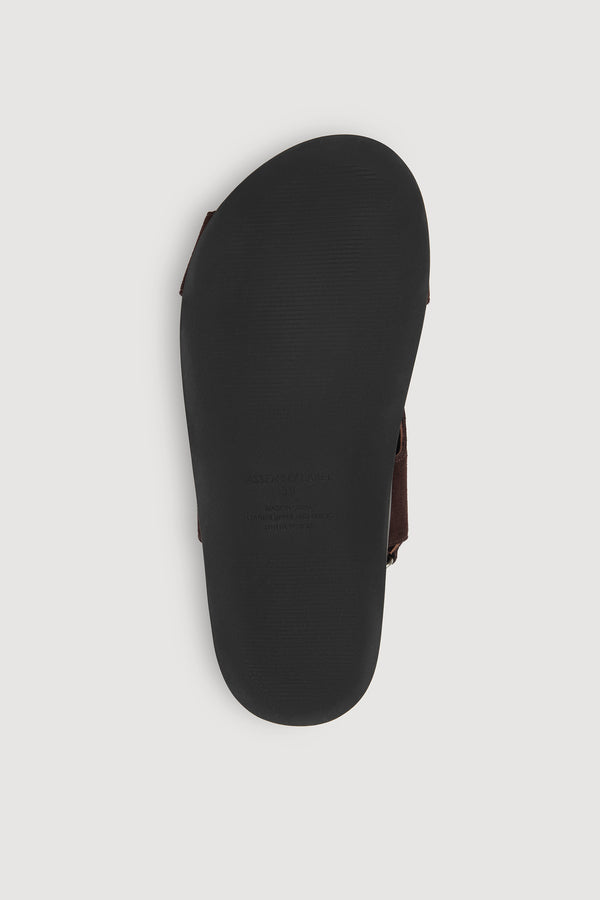Ren Suede Crossover Sandal