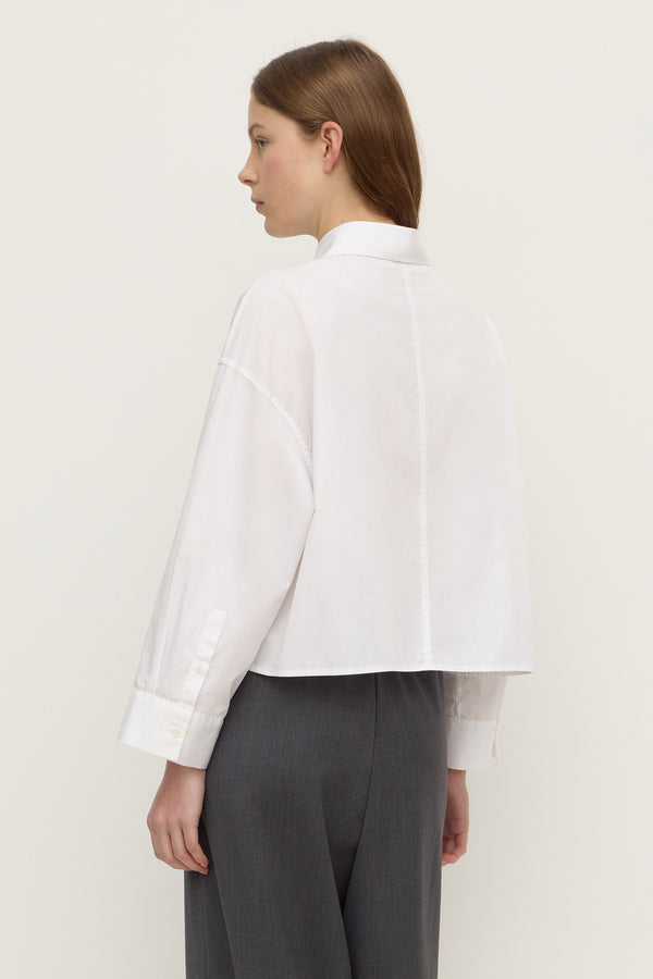 Aurora Cropped Poplin Shirt