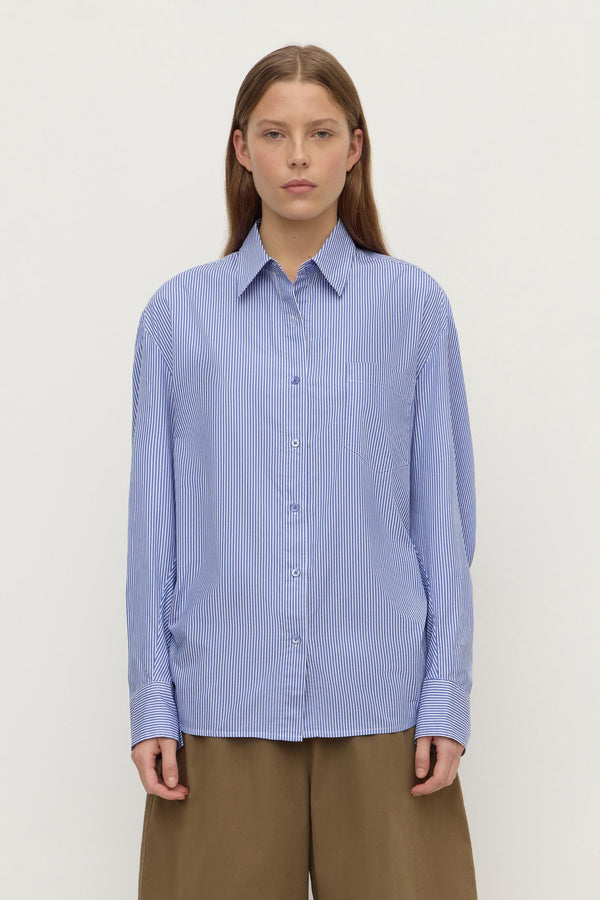 Ava Stripe Poplin Shirt