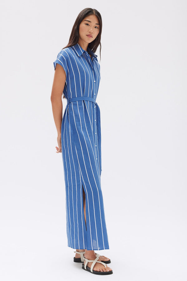 Ayla Stripe Shirt Dress