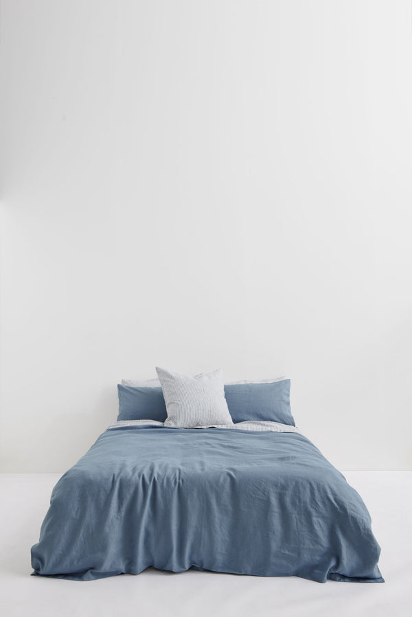 Linen Duvet Cover Ocean