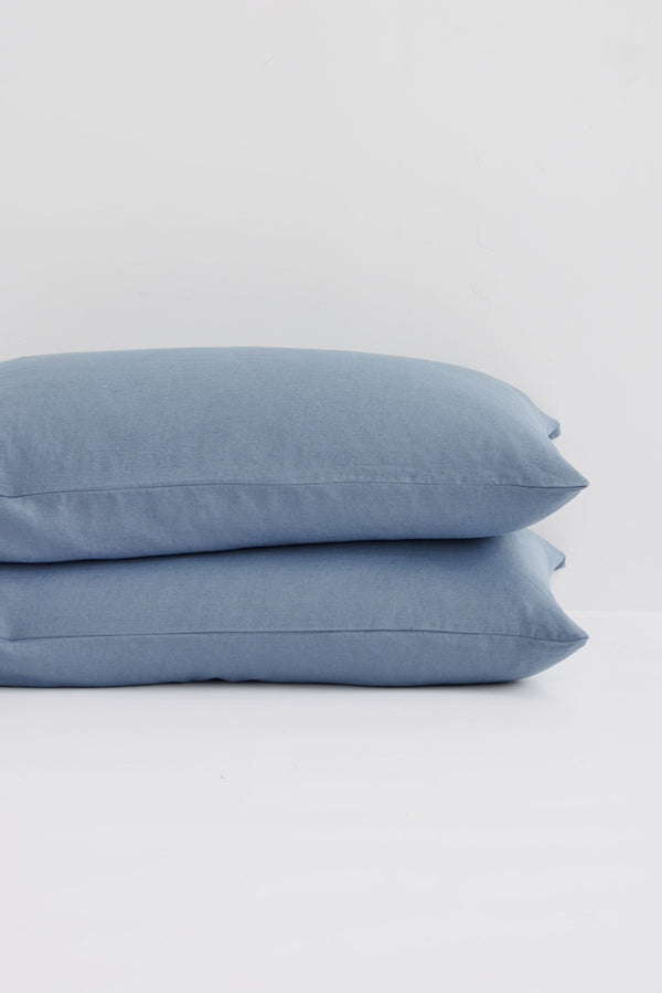 Linen Standard Pillow Cases Ocean