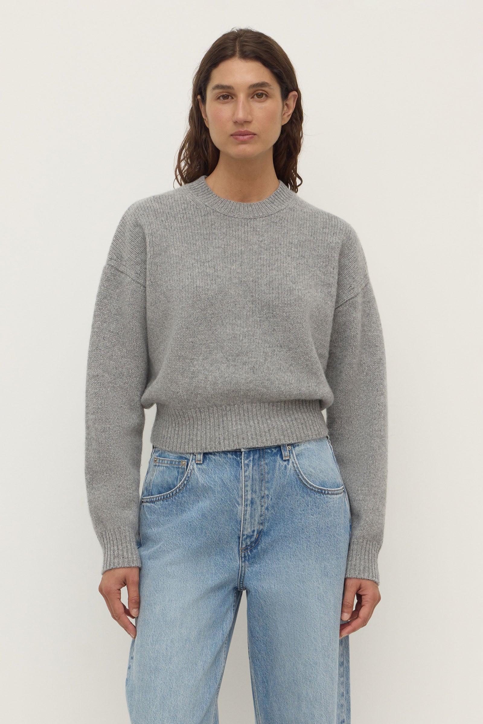 Womens Benny Knit Grey Marle | Assembly Label – Assembly Label | NZ