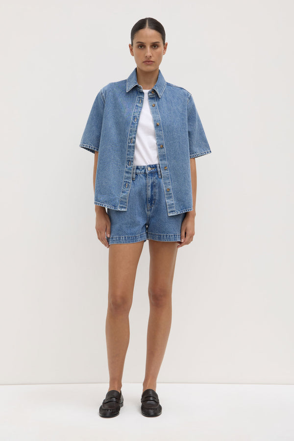Boxy Denim Short