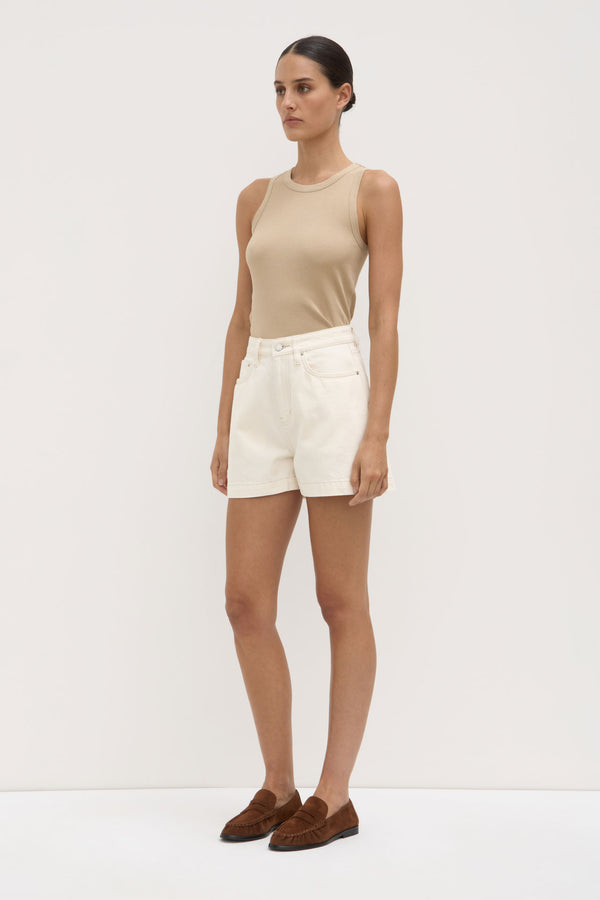 Boxy Denim Short
