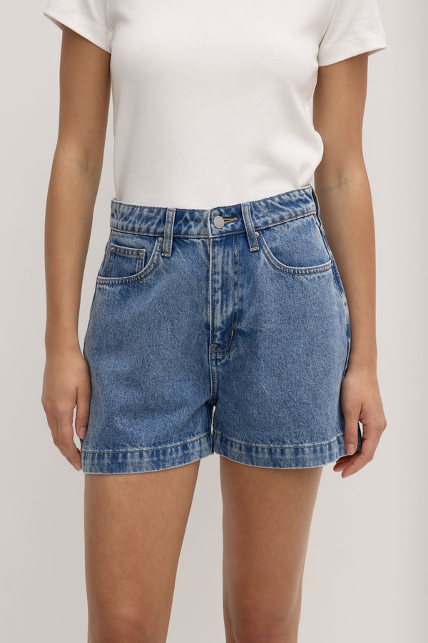 Boxy Denim Short